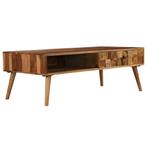 vidaXL Salontafel 110x50x37 cm sheeshamhout met honing, 100 tot 150 cm, Verzenden, Nieuw, 50 tot 100 cm