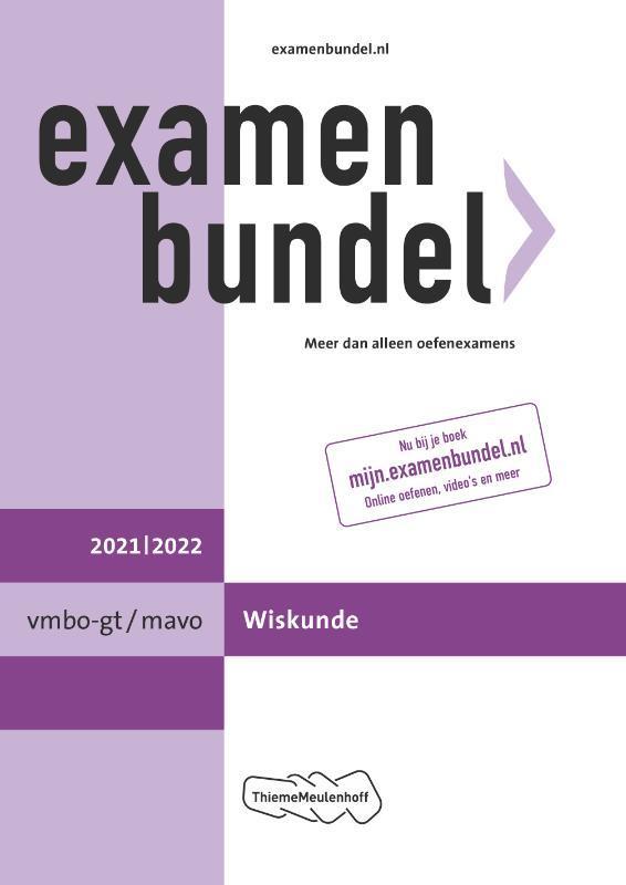 Examenbundel vmbo-gt/mavo Wiskunde 2021/2022 / vmbo-gt/mavo, Boeken, Schoolboeken, Zo goed als nieuw, Verzenden