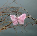 Vlinders Roze 7 cm. Pak 6 st Vlinder Vlinders, Ophalen of Verzenden, Nieuw