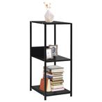 vidaXL Boekenkast 33,5x39,6x79,7 cm bewerkt hout zwart, Huis en Inrichting, Minder dan 50 cm, Verzenden, Nieuw, Minder dan 100 cm