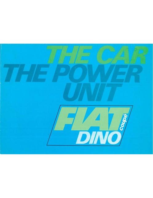 1967 FIAT DINO COUPE BROCHURE ENGELS, Boeken, Auto's | Folders en Tijdschriften