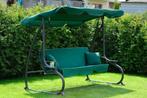 Tuinschommel de luxe - 3 personen - groen - 202 cm breed, Ophalen of Verzenden, Nieuw