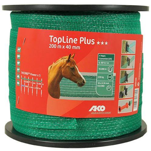 AKO TopLine Plus schriklint groen 4 cm-200 meter, Dieren en Toebehoren, Paarden en Pony's | Overige Paardenspullen, Nieuw, Ophalen of Verzenden