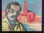 Achille Sdruscia (1910-1994) - Ritratto maschile, Antiek en Kunst
