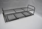 Eenpersoons Divan Bed met Spiraalbodem - 90x200 -Zilver, Verzenden, Nieuw, Hout, Modern