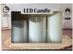 Veiling - Set van 3 LED Kaarsen – Timerfunctie & Flikkeren, Nieuw