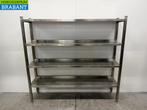 RVS Stelling Opbergrek 190 x 40 x 179 cm Horeca, Ophalen of Verzenden, Gebruikt