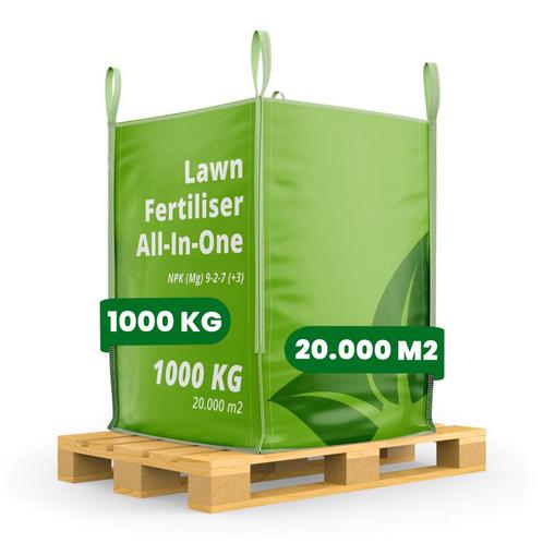 Gazonmest All-In-One (bigbag 1000 kg - voor 20.000 m2), Tuin en Terras, Aarde en Mest, Mest, Verzenden
