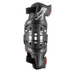 Kniebescherming Links Alpinestars Bionic-10 Zwart-Rood, Motoren, Accessoires | Overige, Nieuw
