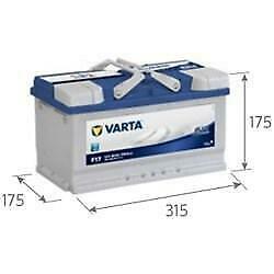 Varta Blue Dynamic F17 accu 12V 80Ah 315x175x175x175, Auto-onderdelen, Accu's en Toebehoren, Verzenden