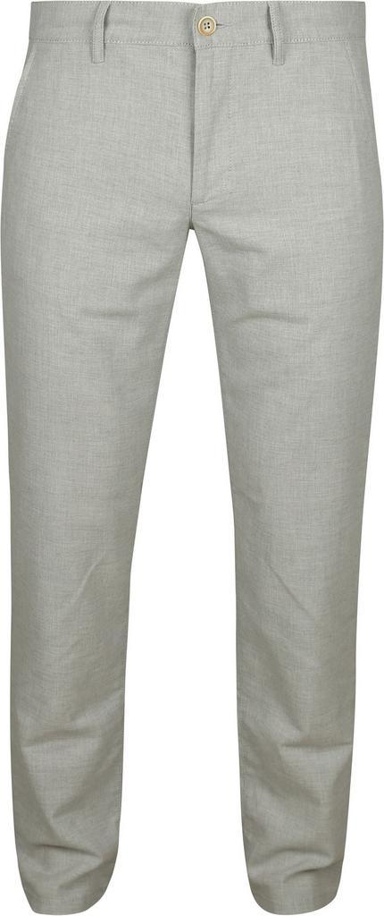 Alberto Lou Chino Linnen Mix Beige maat W 34 - L 32 Heren, Kleding | Heren, Broeken en Pantalons, Grijs, Nieuw, Verzenden