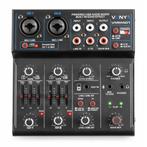 Vonyx VMM401 USB mixer - 4-kanaals mengpaneel met Bluetooth, Muziek en Instrumenten, Dj-sets en Draaitafels, Verzenden, Nieuw