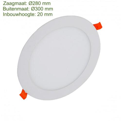 LED Inbouw Downlight 22W Slim | 280mm 2300lm, Huis en Inrichting, Lampen | Plafondlampen, Nieuw, Kunststof, Metaal, Ophalen of Verzenden