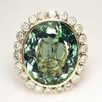 Ring - 14 karaat Geel goud - 30.20ct. tw. Apatiet - Diamant, Nieuw