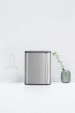 Brabantia Bo Touch Bin Prullenbak - 60 liter - Matt Steel, Ophalen of Verzenden, Zo goed als nieuw