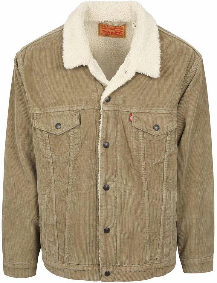 Levis Sherpa Jas Corduroy Beige maat L Heren, Kleding | Heren, Jassen | Winter, Nieuw, Maat 52/54 (L), Verzenden