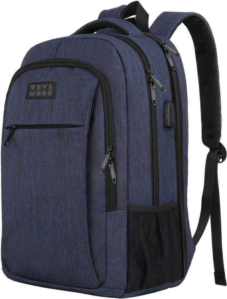 2dekans | TRVLMORE Rugzak - 36L - 17,3 inch - Laptop Rugtas, Sieraden, Tassen en Uiterlijk, Tassen | Schooltassen, Blauw, Zo goed als nieuw
