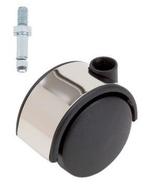 Meubelwiel Chroom Hard 40 mm Stift M10, Ophalen of Verzenden, Nieuw