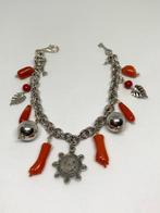 Bloedkoraal - Zilver - Armband - Koraal en zilver, Nieuw