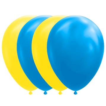 Ballonnen Geel Blauw Oldenzaal 20 stuks beschikbaar voor biedingen