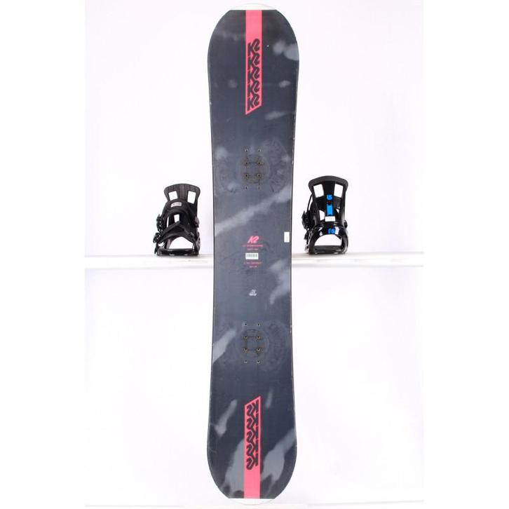 150 160 snowboard K2 EST. 87, p-tex topsheet, Black/red, FLA, Sport en Fitness, Snowboarden, Board, Gebruikt, Verzenden