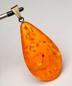 Barnsteen - 925 zilver - geperst Baltisch barnsteen - grote, Verzamelen