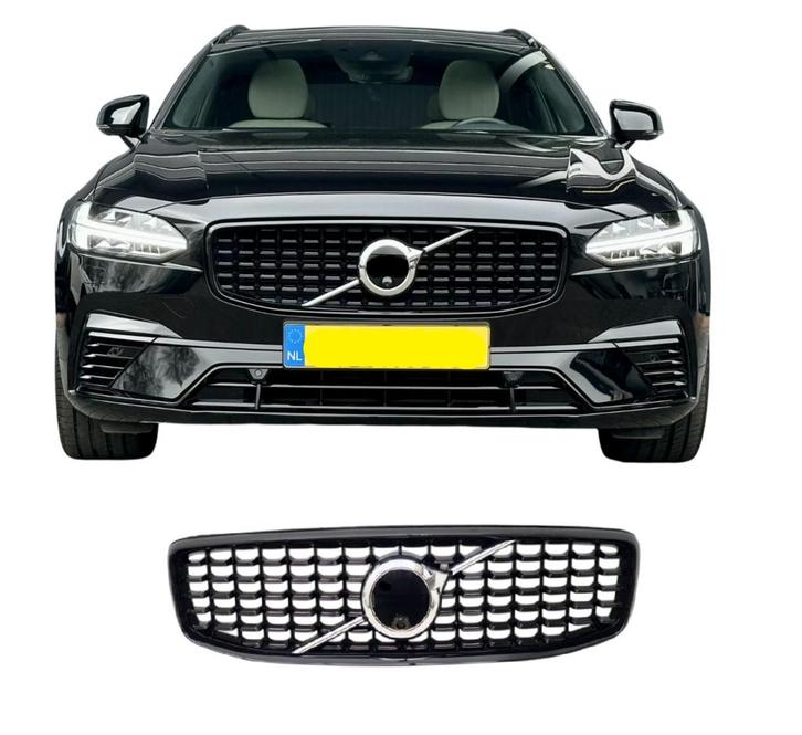 Grill | Volvo S90/V90 | 2017-2020 | R-design | glanzend zwar, Auto-onderdelen, Carrosserie en Plaatwerk, Nieuw, Volvo, Verzenden