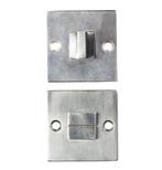 Toiletgarnituur Jolie vierkant 52 mm oud zilver, Doe-het-zelf en Verbouw, Hang- en Sluitwerk, Verzenden, Nieuw