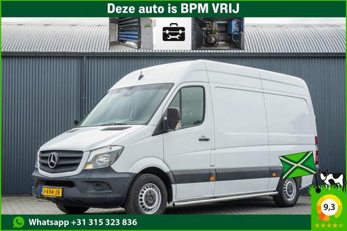 Mercedes-Benz Sprinter 311 CDI L2H2 | Camera | Inrichting |, Auto's, Bestelauto's, Lease, Handgeschakeld, Wit, Zwart, Stof, Diesel