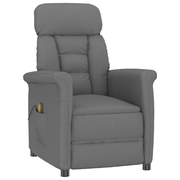 vidaXL Massagestoel Donkergrijs 70.5 x 96.5 x 95 cm, Sport en Fitness, Massageproducten, Nieuw, Verzenden