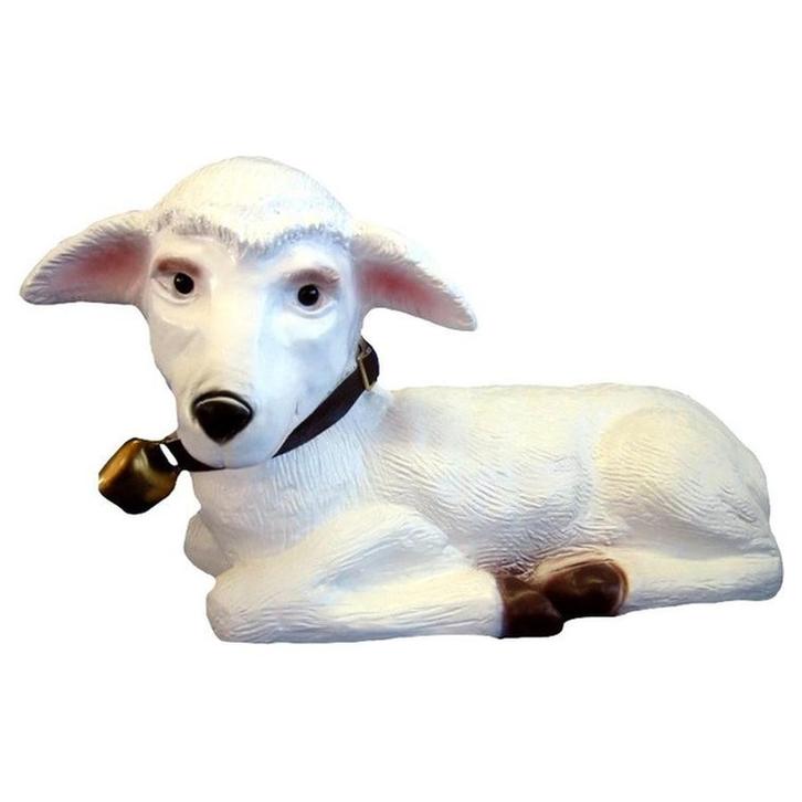 Liggende schaap met bel, Tuin en Terras, Tuinbeelden, Nieuw, Verzenden