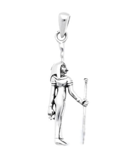 Zilveren Egyptische Godin Maät kettinghanger, Sieraden, Tassen en Uiterlijk, Kettinghangers, Verzenden