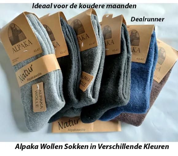 6-Paar Alpaka Wollen Sokken in Verschillende Kleuren (43-47), Kleding | Heren, Sokken en Kousen, Nieuw, Verzenden