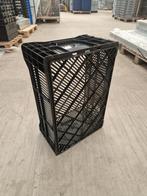 Kunststof krat 600x400x230/210mm zwart geperforeerd,, Ophalen of Verzenden