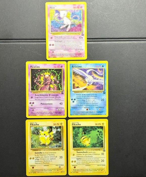 Pokémon - 5 Card - Mew, Articuno, Mewtwo, Pikachu Holo,, Hobby en Vrije tijd, Verzamelkaartspellen | Pokémon