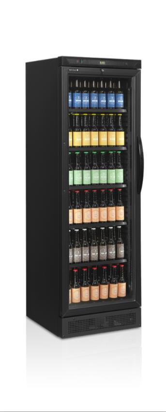Flessenkoeler | Glas zwart | Links scharnierende deur, Zakelijke goederen, Horeca | Keukenapparatuur, Verzenden