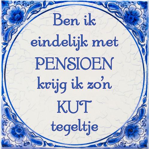 Delftsblauw Tegel Pensioen Kut 15cm, Huis en Inrichting, Woonaccessoires | Schilderijen, Tekeningen en Foto's, Nieuw, Verzenden
