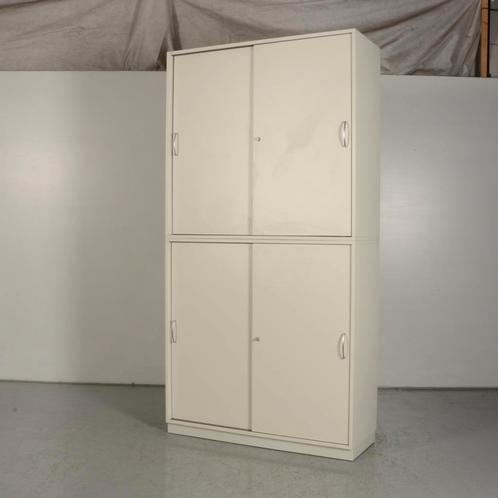 Schuifdeurkast Assmann - Wit - 233 x 120 cm - Incl. 8, Zakelijke goederen, Kantoor en Winkelinrichting | Kantoormeubilair en Inrichting
