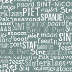 Cadeaupapier Sinterklaas Handlettering Grijs - Breedte 30 cm, Diversen, Ophalen of Verzenden, Nieuw