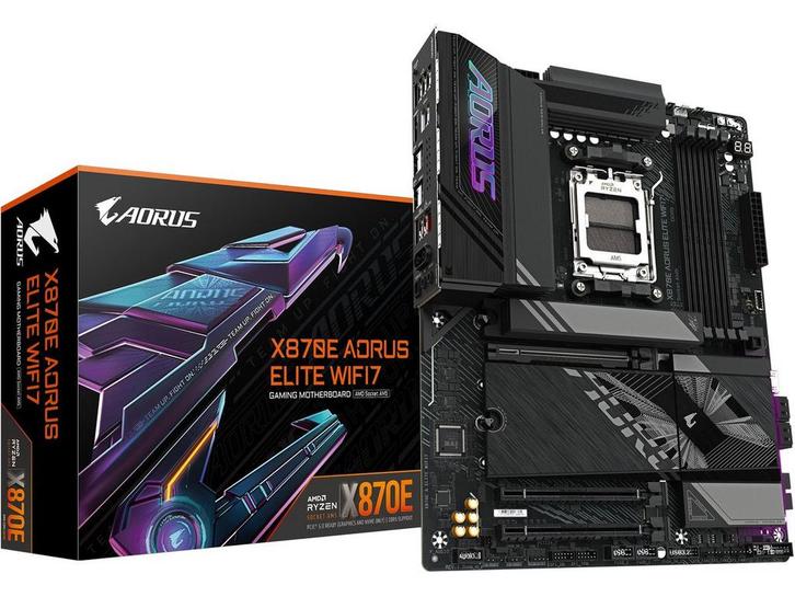 Gigabyte X870E AORUS ELITE - Moederbord - AM5 - Wi-Fi 7 -, Computers en Software, Moederborden, Zo goed als nieuw, Verzenden