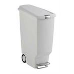 Simplehuman Slimline Prullenbak - 40 l - Plastic - Wit, Huis en Inrichting, Verzenden, Zo goed als nieuw