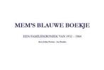 Mems blauwe boekje 9789081966603 Joukje Postma - van Roeden, Verzenden, Zo goed als nieuw, Joukje Postma - van Roeden