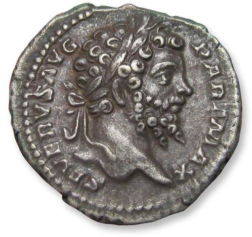 Romeinse Rijk. Septimius Severus (193-211 n.Chr.). Denarius, Postzegels en Munten, Munten | Europa | Niet-Euromunten