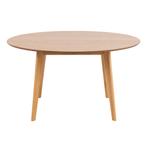 *WOONWINKEL* Eiken Ronde Rubberwood Tafel 140 Cm, Huis en Inrichting, Tafels | Eettafels, Verzenden, Nieuw
