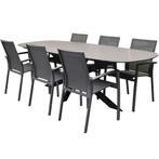 San Francisco Malaga dining tuinset 240x100xH76 cm 7 delig, Tuin en Terras, Ophalen of Verzenden, Nieuw