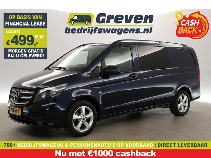 Mercedes-Benz Vito 114 CDI Lang | Automaat | DC | Airco |, Auto's, Bestelauto's, Te koop, Automaat, Financial lease, Diesel, Blauw