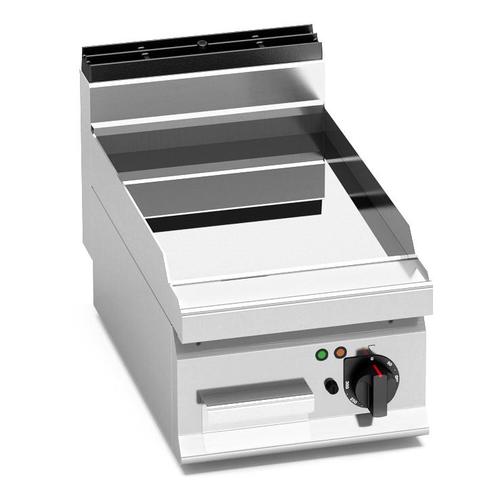 GGM Gastro | Elektrische bakplaat - 4,8 kW - Glad - met |, Witgoed en Apparatuur, Grillplaten, Nieuw, Verzenden