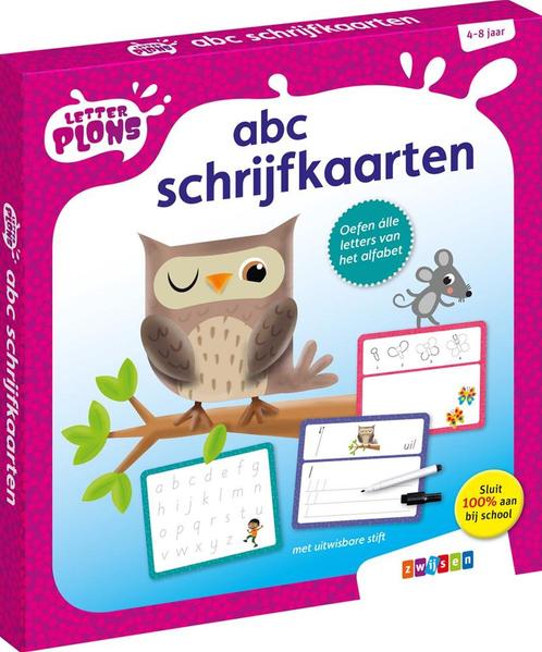 Letterplons - ABC Schrijfkaarten | Zwijsen - Educatieve, Kinderen en Baby's, Speelgoed | Educatief en Creatief, Nieuw, Verzenden
