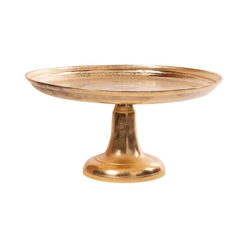 dienblad op voet champagne goud 35x35x20cm, Huis en Inrichting, Woonaccessoires | Overige, Verzenden
