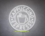 Cappuccino NEON bord led lichtbord verlichting lamp lichtbak, Verzamelen, Verzenden, Nieuw